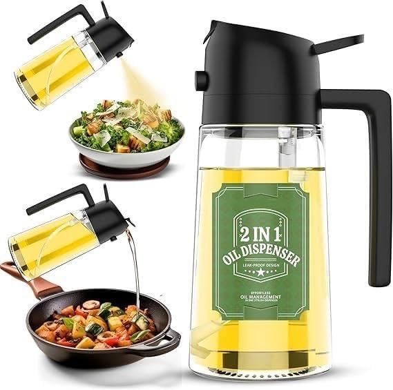 💫Smart Oil Dispenser & Sprayer – Healthy, Mess-Free Cooking, limited stocks available place your product now