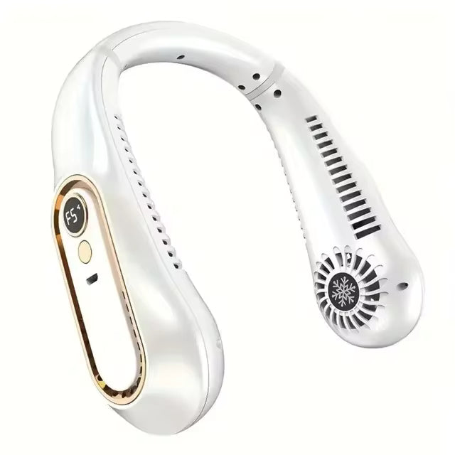 ✨ USB Rechargeable Mini Neck Fan – Hands-Free Cooling Anytime, Anywhere