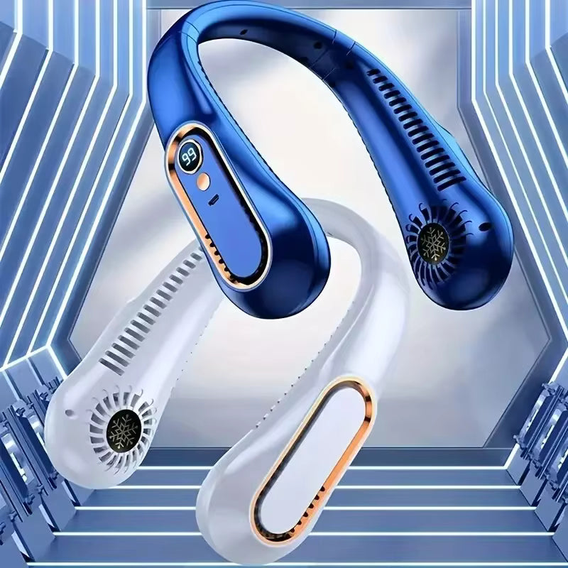 ✨ USB Rechargeable Mini Neck Fan – Hands-Free Cooling Anytime, Anywhere